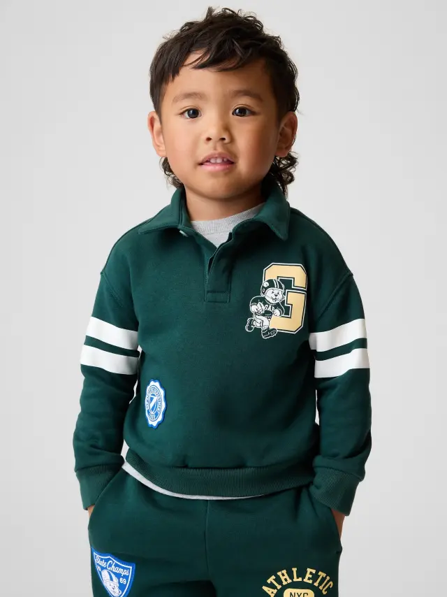 Βρεφικό & Νηπιακό Polo Φούτερ VintageSoft Varsity με Λογότυπο District green