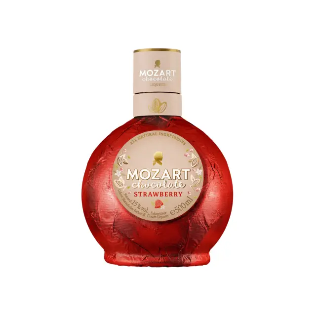 MOZART WHITE CHOCOLATE & STRAWBERRY 500ml