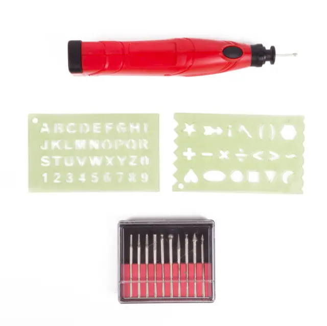 Engraving pen 3V 13 pieces 2 x AAA