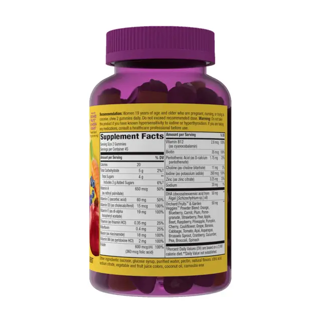 Nature's Way Alive!® Daily Support Prenatal Gummy Multivitamin 2