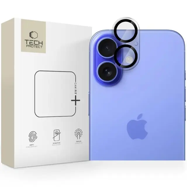 Tech-protect Cam Fit+ Iphone 16 / 16 Plus Clear