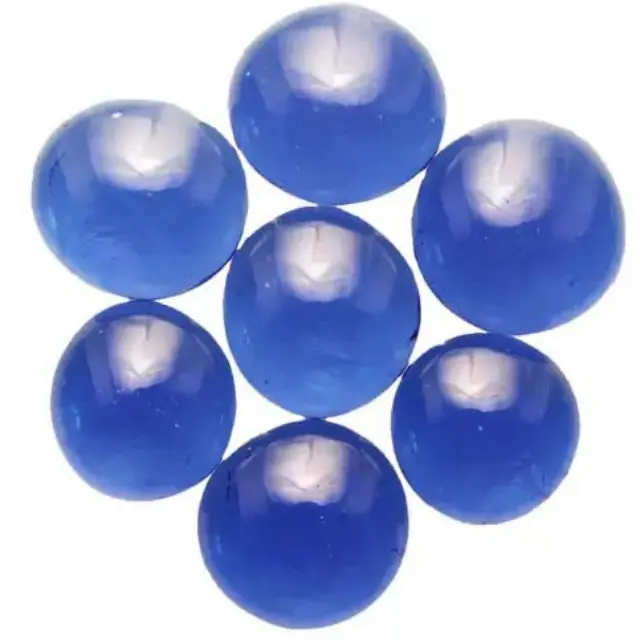 Γυάλινες Πέτρες Καμπουσόν - Blue - Ø15-20mm - 100gr