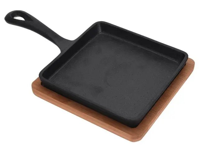 Μαντεμένιο πιάτο σερβιρίσματος tapas Excellent Houseware με σανίδα bamboo Διαστάσεων 24.5x15.5x5cm C80652850 2