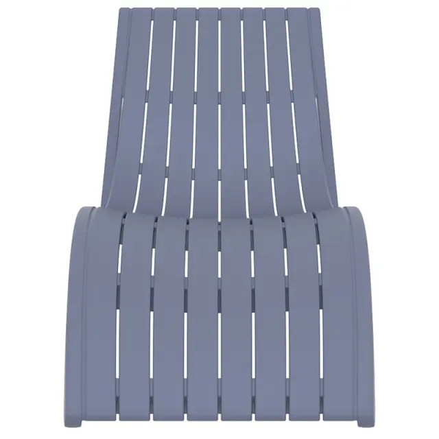 Ξαπλώστρα SLIM Σκούρο Γκρι PP 72x180x70cm 3