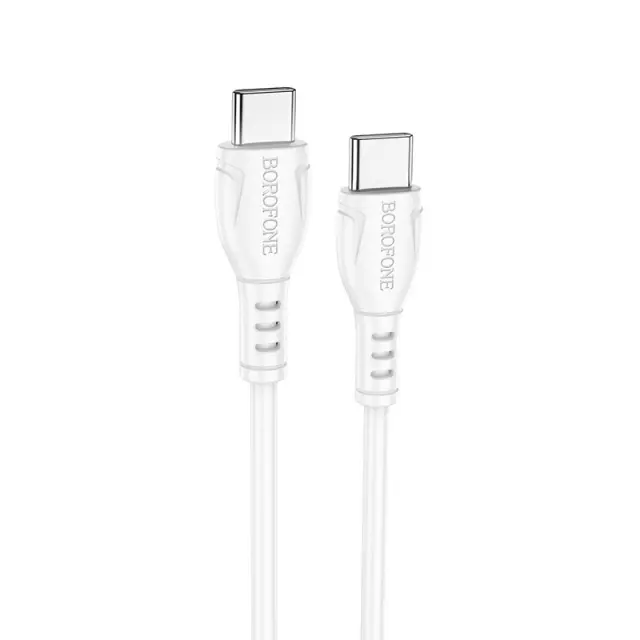 Καλώδιο Borofone BX51 Triumph USB-C σε USB-C 60W Λευκό 1m 3