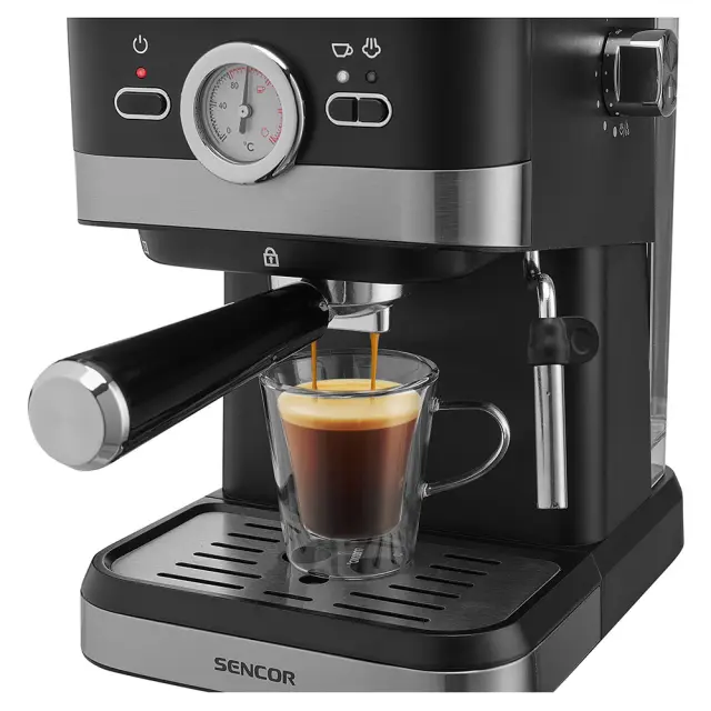 Μηχανή Espresso 20Bar 1.5lt Sencor SES 1721BK Μαύρη 3