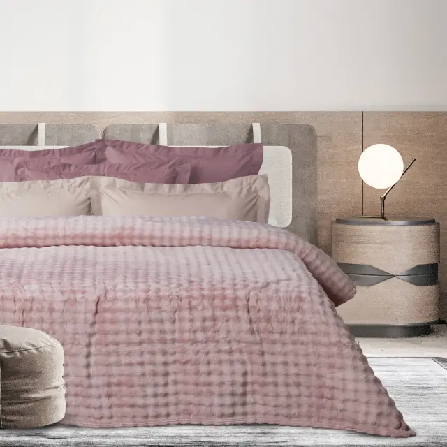 Das Home Κουβέρτα χειμωνιάτικη Fleece μονή 1372 Dusty Lilac