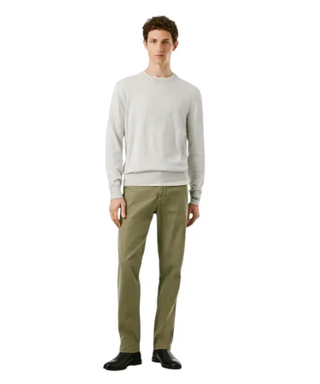 Pepe Jeans - Ανδρικό Πουλόβερ Βαμβακερό Andre Crew Neck PM7000013-913 Γκρι 3