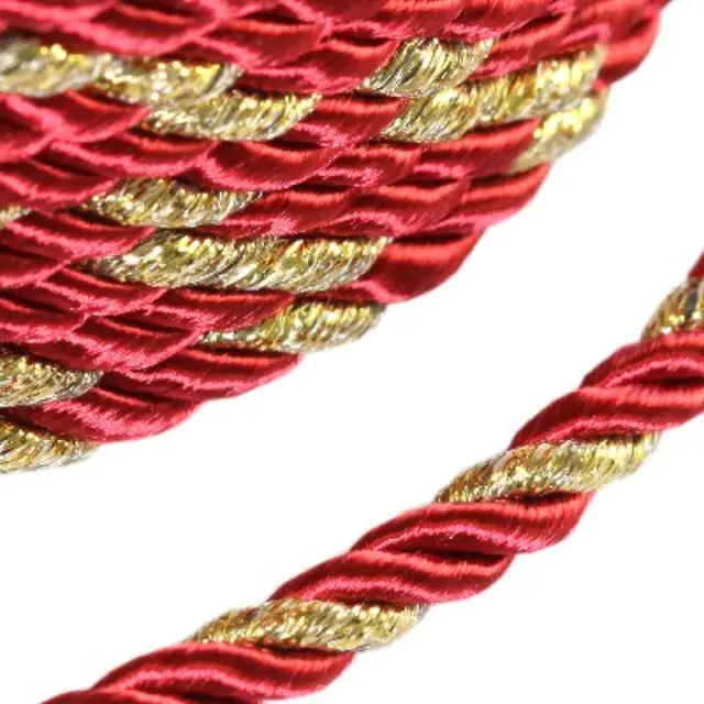 Κορδόνι Twisted Decorative Red Ø4mm ~40m