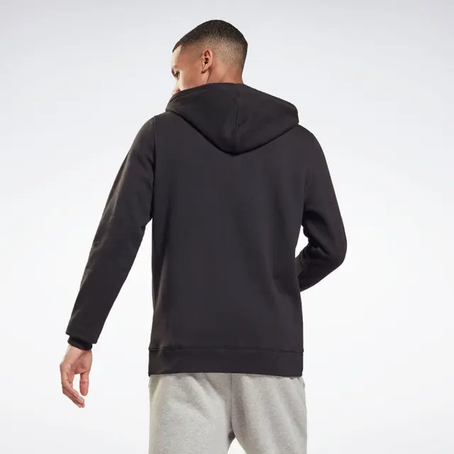 Reebok Training Essentials Full-Zip Hoodie (H62065-Black) - Μαύρο - S 2