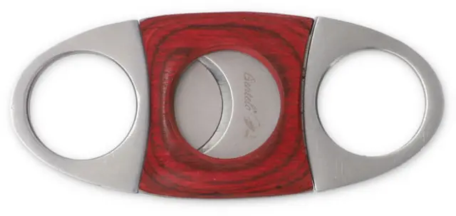Κόφτης Πούρων Gentelo Cigar Cutter Metal με Ξύλινη Επένδυση 2-Blade - 9cm (8017) 2