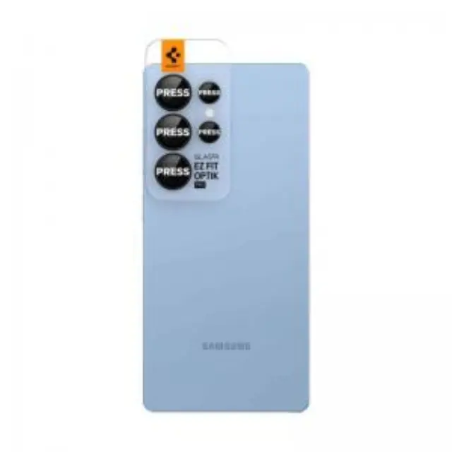 Tempered Glass Rings Spigen για Τζαμάκι Κάμερας Samsung Galaxy S25 Ultra 5G Optik.tR EZ-FIT Μαύρο (2 τεμ.) N67397 3
