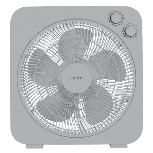 Επιδαπέδιος Ανεμιστήρας Niaros Bronte Box 42W Γκρι N71271