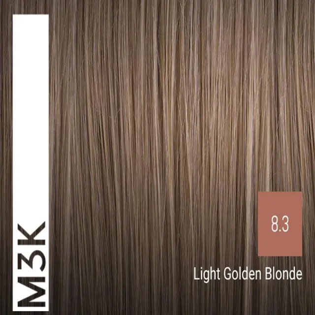 Sensus M3K Permanent Hair Color 8.3 Light Golden Blonde 100ml - (μόνιμη βαφή ανοιχτό ντορέ ξανθό) 2