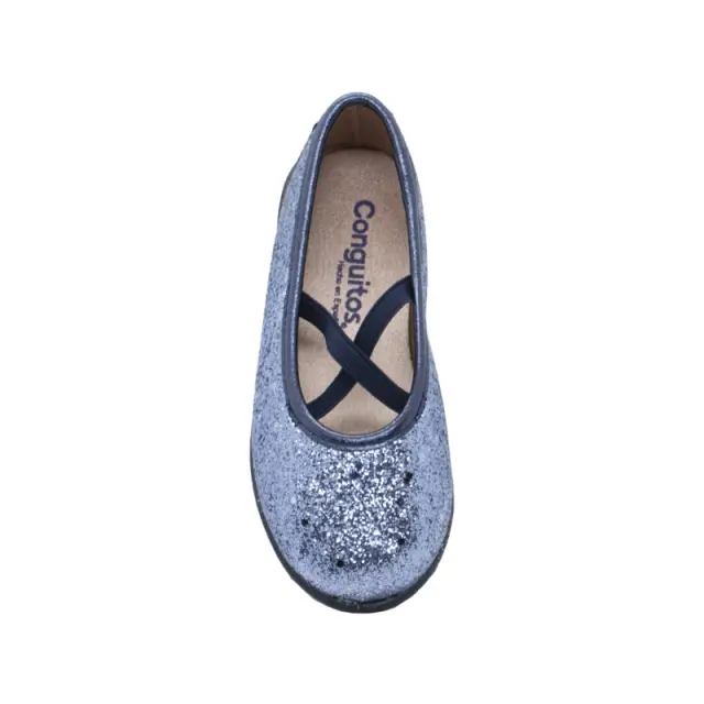 Μπαλαρίνα Conguitos Ασημί με glitter 265028 - 33 3