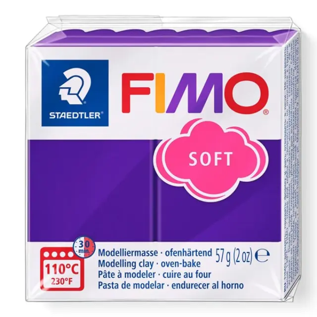 Πολυμερικός Πηλός Staedtler Fimo Soft No63 - Plum - 57gr