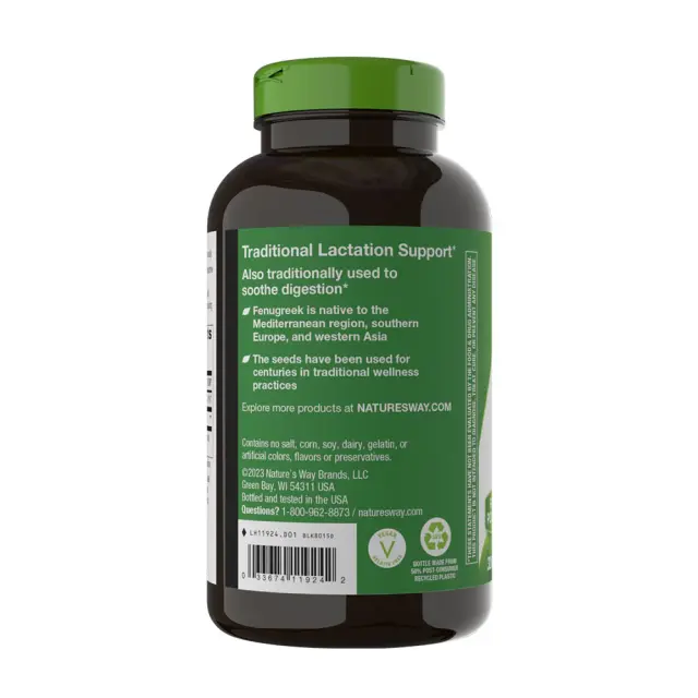 Nature's Way Fenugreek Seed 320 Capsules 3