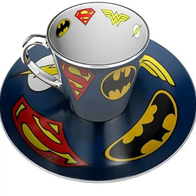 GB Eye DC COMICS Logos Mirror Mug + Plate Set (MMP002)