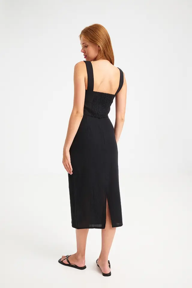 Midi Φούστα με Διακοσμητικά Κουμπιά BERNADA SKIRT - XS 3