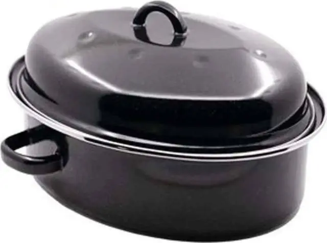 Beka Roasty Cook Γάστρα Οβάλ Εμαγιέ 32cm 4.3L - Black