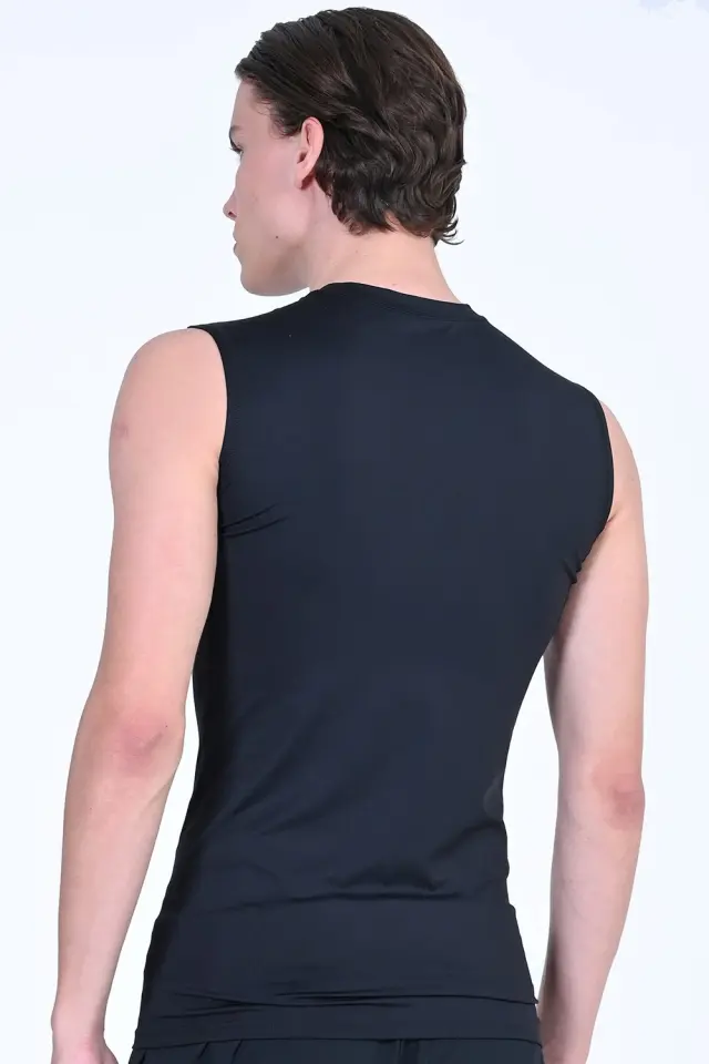 Magnetic North Compression Ανδρική Ισοθερμική Αμάνικη Μπλούζα 50032-Black 3