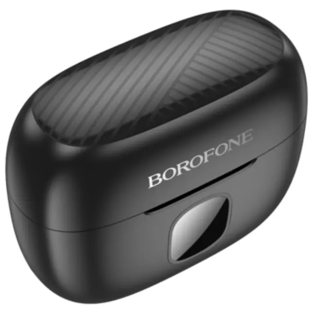 Borofone In-ear Bluetooth Handsfree Ακουστικά με Θήκη Φόρτισης Μαύρα FQ7 2
