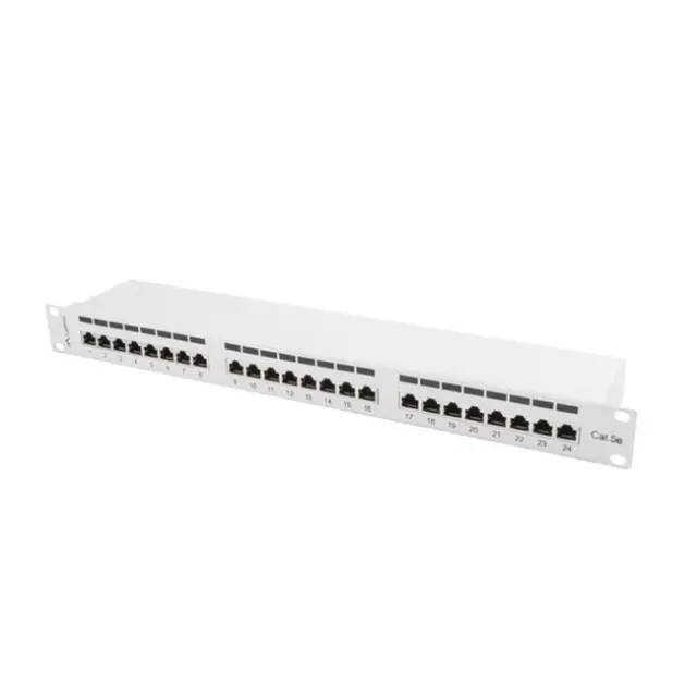 Lanberg Patch Panel 24port 1U 19" CAT.5E FTP Black (PPS5-1024-S)