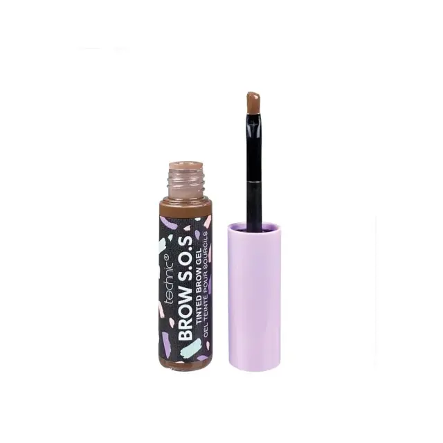 Technic Cosmetics Brow S.O.S. Tinted Brow Fixing Gel, Caramel Brown, Τζελ για σχηματισμό Φρυδιών με Χρώμα 5ml