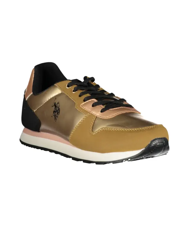 U.S. Polo Assn. - Γυναικεία Sneakers Nobik NOBIK011KCNH2F-BRW Χρυσό - 35 2