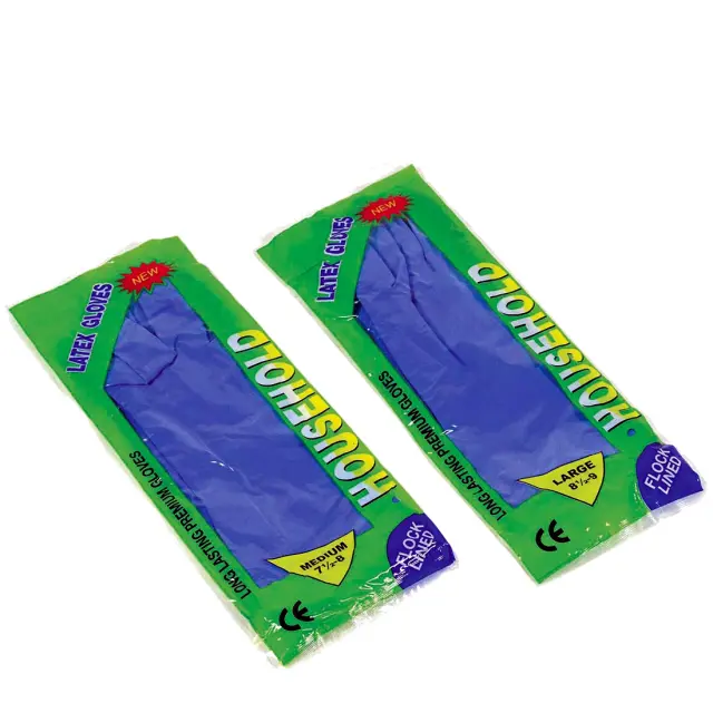 Γάντια Κουζίνας Latex Διάφορα Μεγέθη 1 Ζεύγος 2