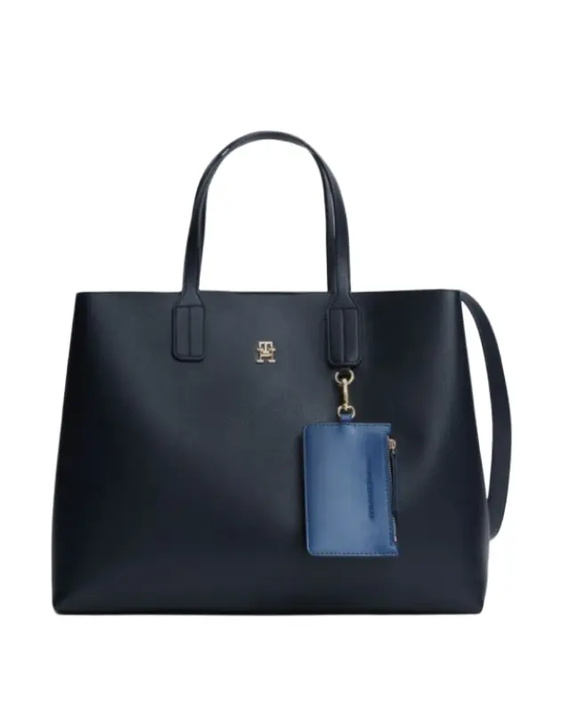 Γυναικεία Τσάντα Χειρός Ώμου Tommy Hilfiger AW0AW18723-DW6 Μπλε Μπλε - One Size