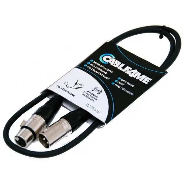 CABLE4ME XLR Male - XLR Female 1m