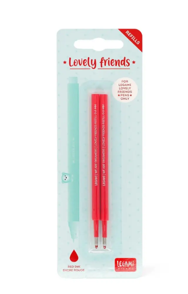 Legami 2 Refills Gel Pen Red 0.5mm / REFCPP0003 (Legami)