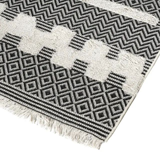 Beauty Home Χαλί βαμβακερό Morocotton 9238 Γκρι 150x220 2