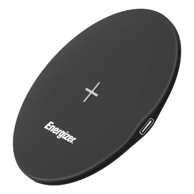 Ασύρματος Φορτιστής Energizer A15W 15W με καλώδιο USB-C 1m Μαύρος