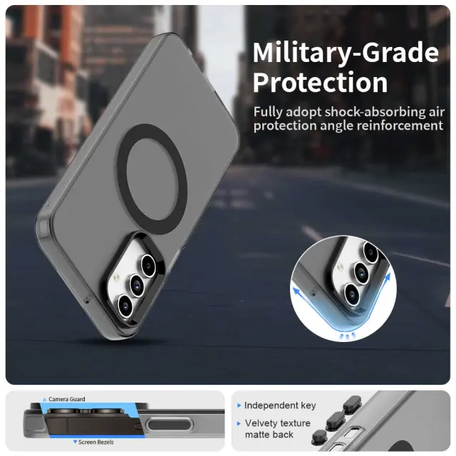 Techsuit® CandyCase MagSafe για Galaxy A55-Black. 3