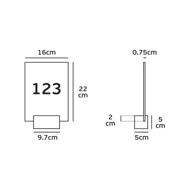Sino 04244/MC Φωτιστικό HOTEL led νίκελ mat+plexiglass 6000k Nickel 2