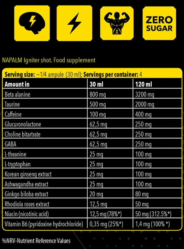 FA - Fitness Authority Napalm Igniter Shot Mango, 120 ml 2