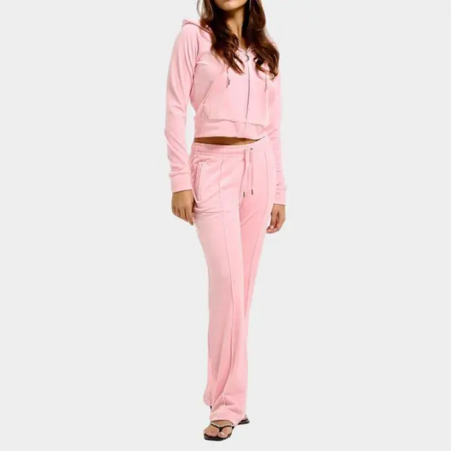 Παντελόνι Juicy Couture Velour Diamante JCAPW045-105 Ροζ - S 2