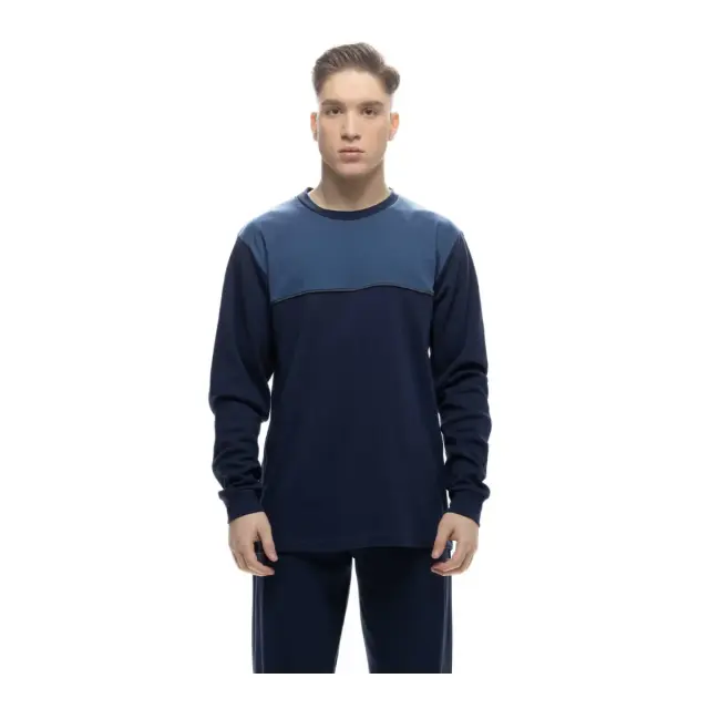 Galaxy Ανδρική Πυτζάμα Classic Line, Χρώμα Μπλε - 4XL