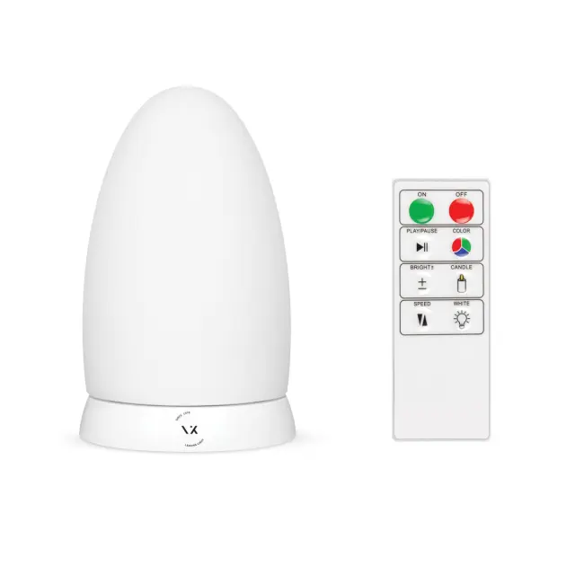Λάμπα Led 3W, RGB N/Alm, Dimmable, πλαστική, επαναφορτιζόμενη, με τηλεχειριστήριο VK/05078/RGB