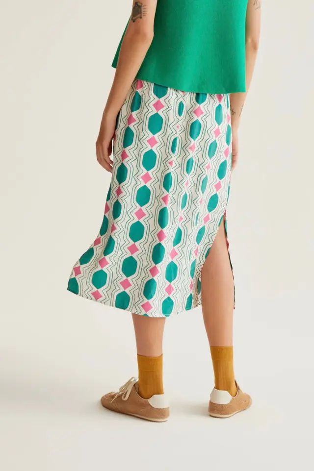 COMPANIA FANTASTICA MIDI SKIRT (61C/12007 MULTICOLOUR) - L 3