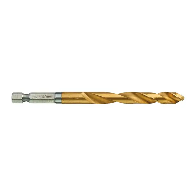 Milwaukee Τρυπάνι Τιτανίου HSS-G TiN Hex 8x111mm 48894719 1τμχ