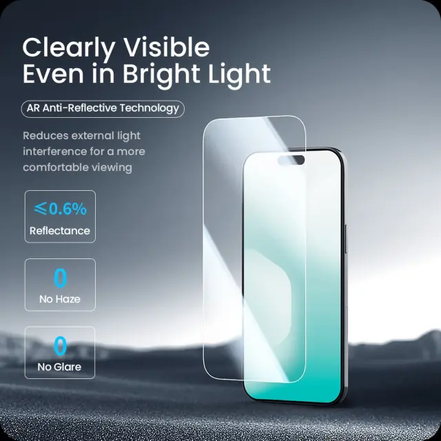 Nillkin Tempered Glass 0.2mm H+ PRO 2.5D Anti-reflective for Apple iPhone Air (with applicator) 3