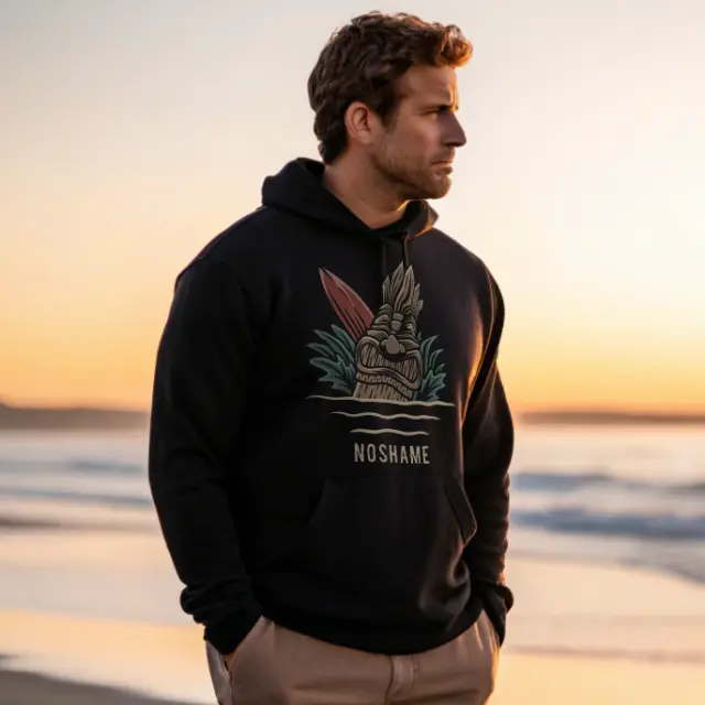 Φούτερ Noshame® Μαύρο με τύπωμα Maui - 512474 - XXL