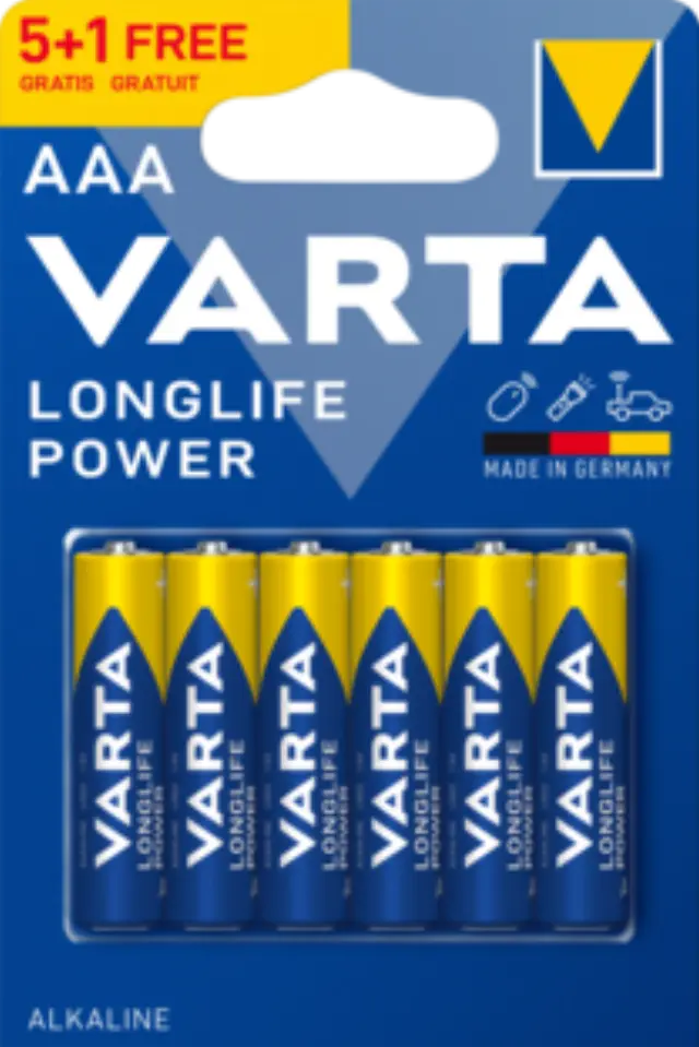 Varta Αλκαλική Longlife Power Μπαταρία LR3 AAA (6 τμχ) 01.001.0161