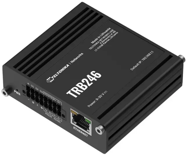 Teltonika TRB246 Industrial LTE Gateway Router, GPS, I/O, RS232 and RS485