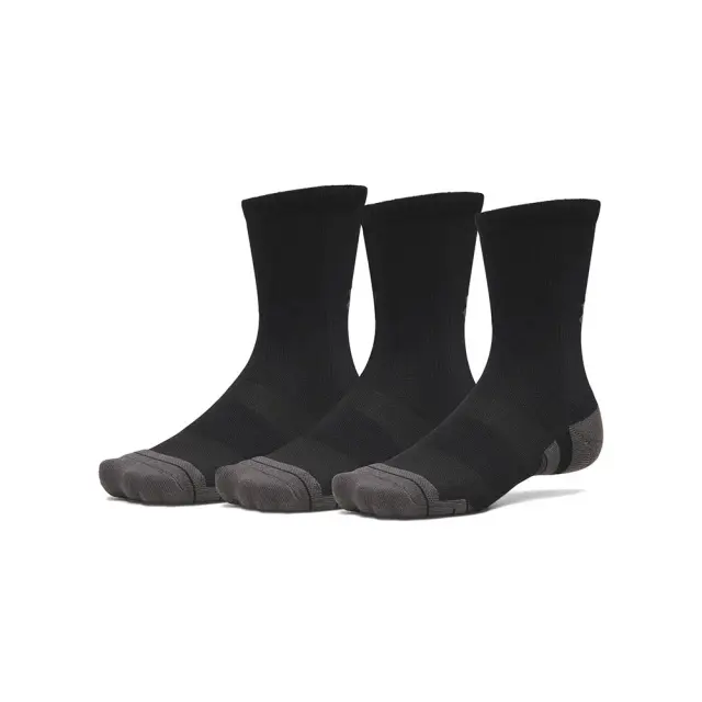 Under Armour Perf Tech Crew (3Pair) (6015139-008) - Μαύρο