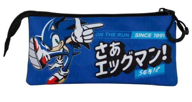 Κασετίνα τριπλή Sonic The Hedgehog On the Run triple pencil case- 05420 2