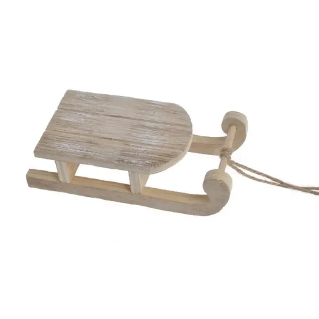 Έλκηθρο ξύλινο 12,5cm, natural